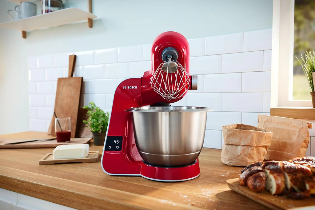 Bosch Robot kuchenny Serie 4 MUM5X734, 1000 W, zintegrowana waga, blender kielichowy, rozdrabniacz, pełny zestaw akcesoriów