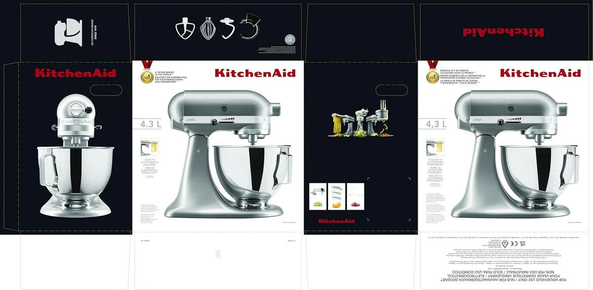 KitchenAid Maszyny kuchenne z uchylną głowicą silnika 4,3 l 5KSM95PSECU