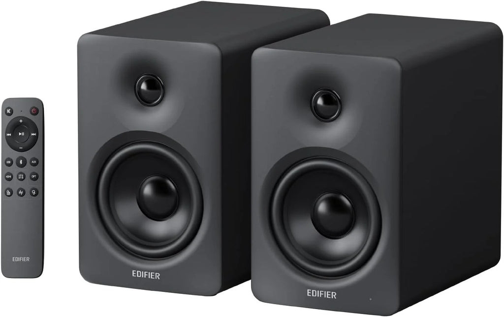 Edifier M90 Głośniki półkowe, 100W RMS Lauta Stacjonarne, Hi-Res Audio, LDAC, Bluetooth 6.0 Lauta Kompaktowe, HDMI eARC/USB-C/AUX Wejście, SUB OUT Lauta Zasilane, Stereokontrolka do TV/PC - biały