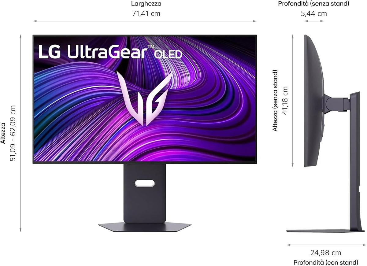 LG Ultragear 32GX850A-B.AEU 32 Gaming PC Display - Panel OLED o rozdzielczości UHD (3840 x 2160), 0,03ms 165Hz, DisplayHDR400 True Black, DCI-P3 98.5% (CIE1976), FreeSync Premium Pro, kompatybilny