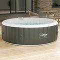 Arebos Nadmuchiwane Spa | do wnętrz i na zewnątrz | 6 osób | 208 cm | Okrągły | 130 dysz masujących | 1000 litrów | z ogrzewaniem | Spa i dobre samopoczucie