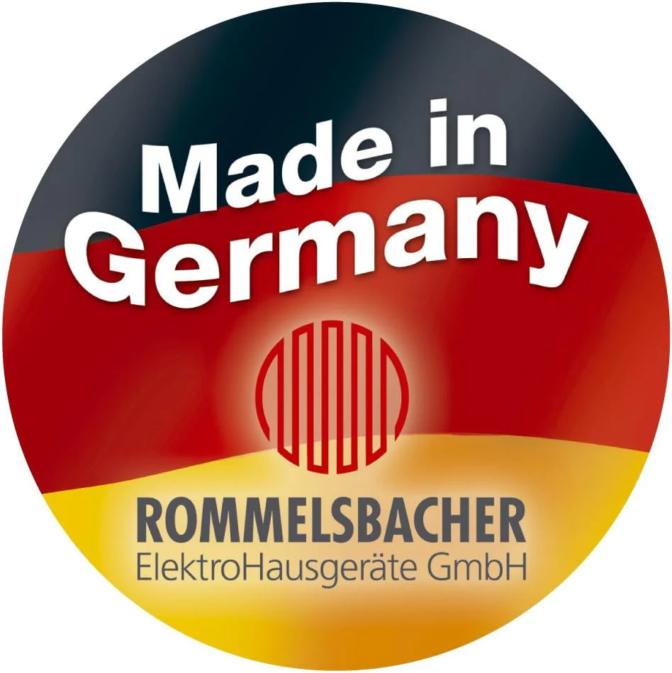 ROMMELSBACHER Podwójna płyta grzewcza CT 3403/TC-TM – Made in Germany, powierzchnia kuchenna Schott Ceran, 2 strefy gotowania, energooszczędna, krótki czas nagrzewania, 9 poziomów mocy, timer 99 min,