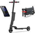 HX X6 Hulajnoga Elektryczna dla Dorosłych z Wymiennym Akumulatorem, Electric Scooter Składana, 350W Autonomia, Maksymalna Prędkość 20km/U, Podwójny system hamowania, 3 prędkości, Wyświetlacz LED & APP