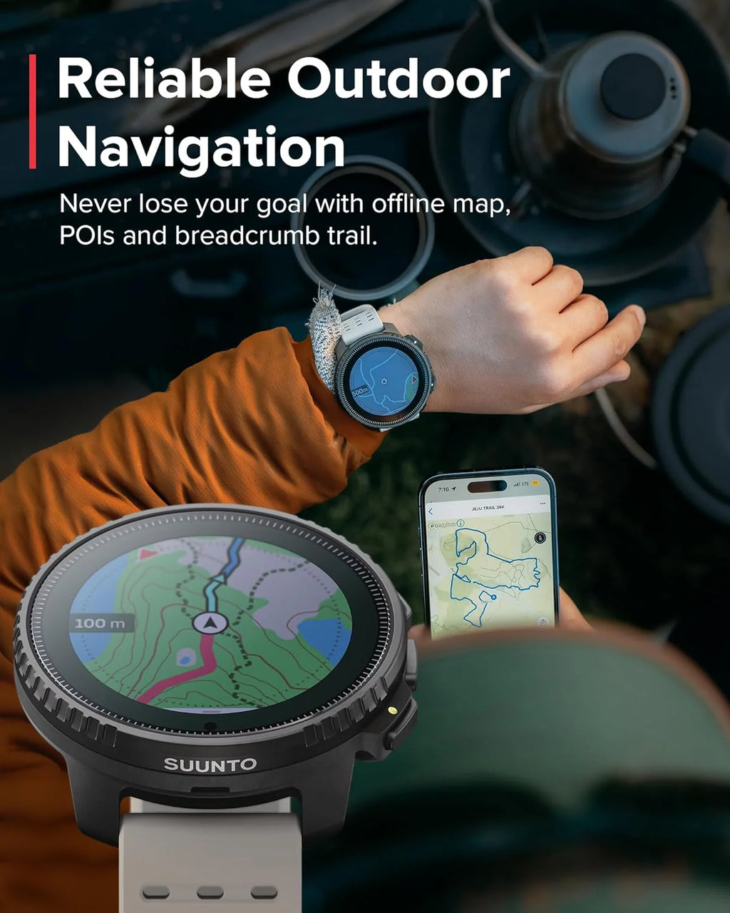 SUUNTO Vertical – Przygodowy zegarek GPS, monitor aktywności, dwupasmowy GNSS i mapy offline, obsługa ponad 95 dyscyplin sportowych, wskaźniki treningowe i analiza regeneracji.
