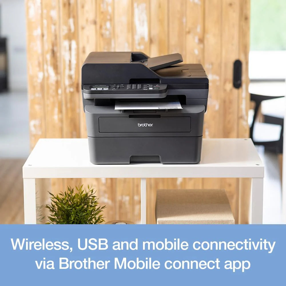 Brother MFC-L2800DW Drukarka wielofunkcyjna monochromatyczna z laserem | Druk, kopiowanie, skanowanie i faks | Automatyczne dwustronne drukowanie | A4 | Wtyczka UK