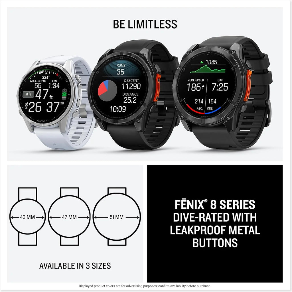 Garmin Fenix 8 47mm AMOLED Slate Gray Steel/Black