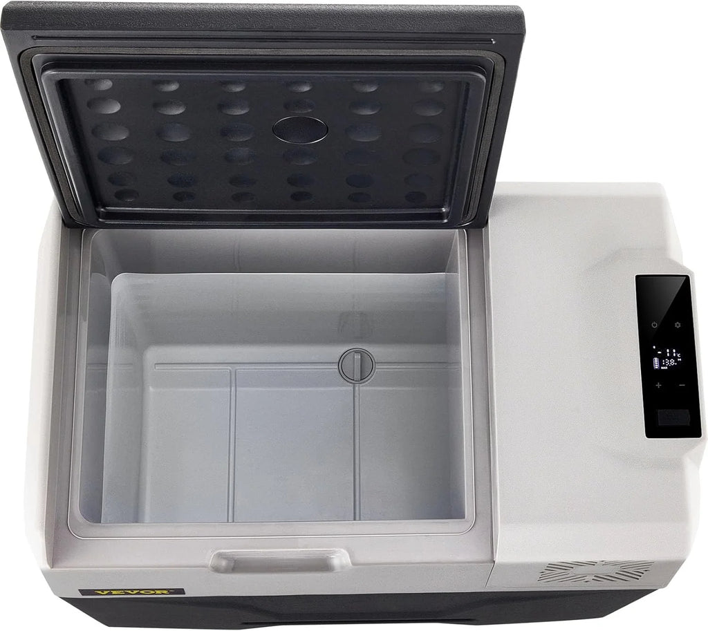 VEVOR Przenośna lodówka elektryczna 80 W, 12/24 V, wydajne chłodzenie -20℃ - 20℃ z niskim poziomem hałasu 45 dB, do samochodów i kamperów (55 l)