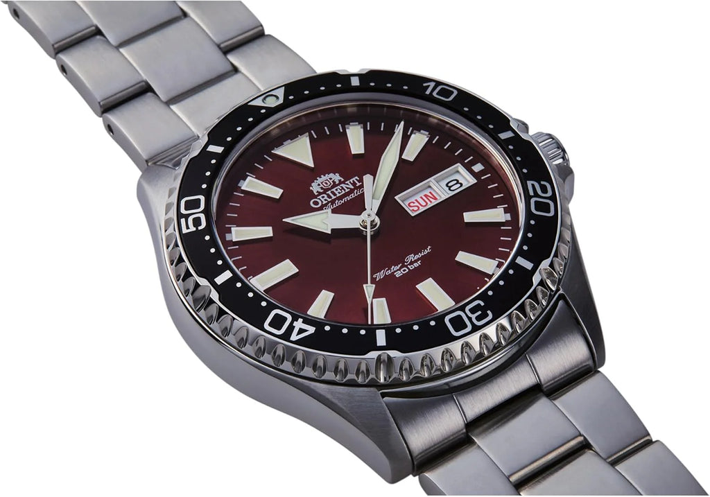 Orient Zegarek sportowy RA-AA0003R19B, czerwone wino, Sportowy