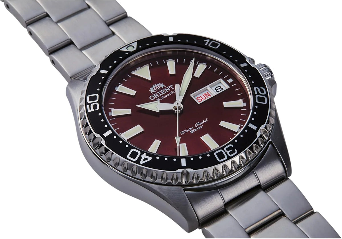 Orient Zegarek sportowy RA-AA0003R19B, czerwone wino, Sportowy