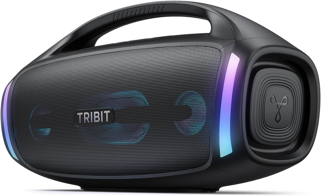 TRIBIT StormBox Blast 2 Głośnik Bluetooth 200W, Przenośny z Subwooferem, XBass, LED, Bluetooth 5.4, IP67, Korektor EQ, 30H Odtwarzania, Funkcja Karaoke – Idealny na Imprezy Plenerowe i Plażę