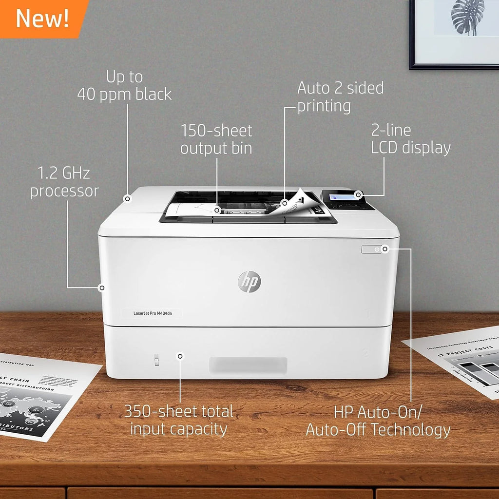 HP LaserJet Pro M428fdw wielofunkcyjna drukarka laserowa (drukarka, skaner, kopiarka, faks, WLAN, LAN, duplex, Airprint), biała, 4 w 1