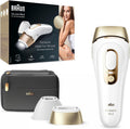 Braun IPL Silk Expert Pro 5 urządzenie do usuwania włosów dla kobiet/mężczyzn, trwale widoczne usuwanie włosów, z kieszenią, alternatywa do laserowego usuwania włosów, prezent dla kobiet, PL5140, białe/złote