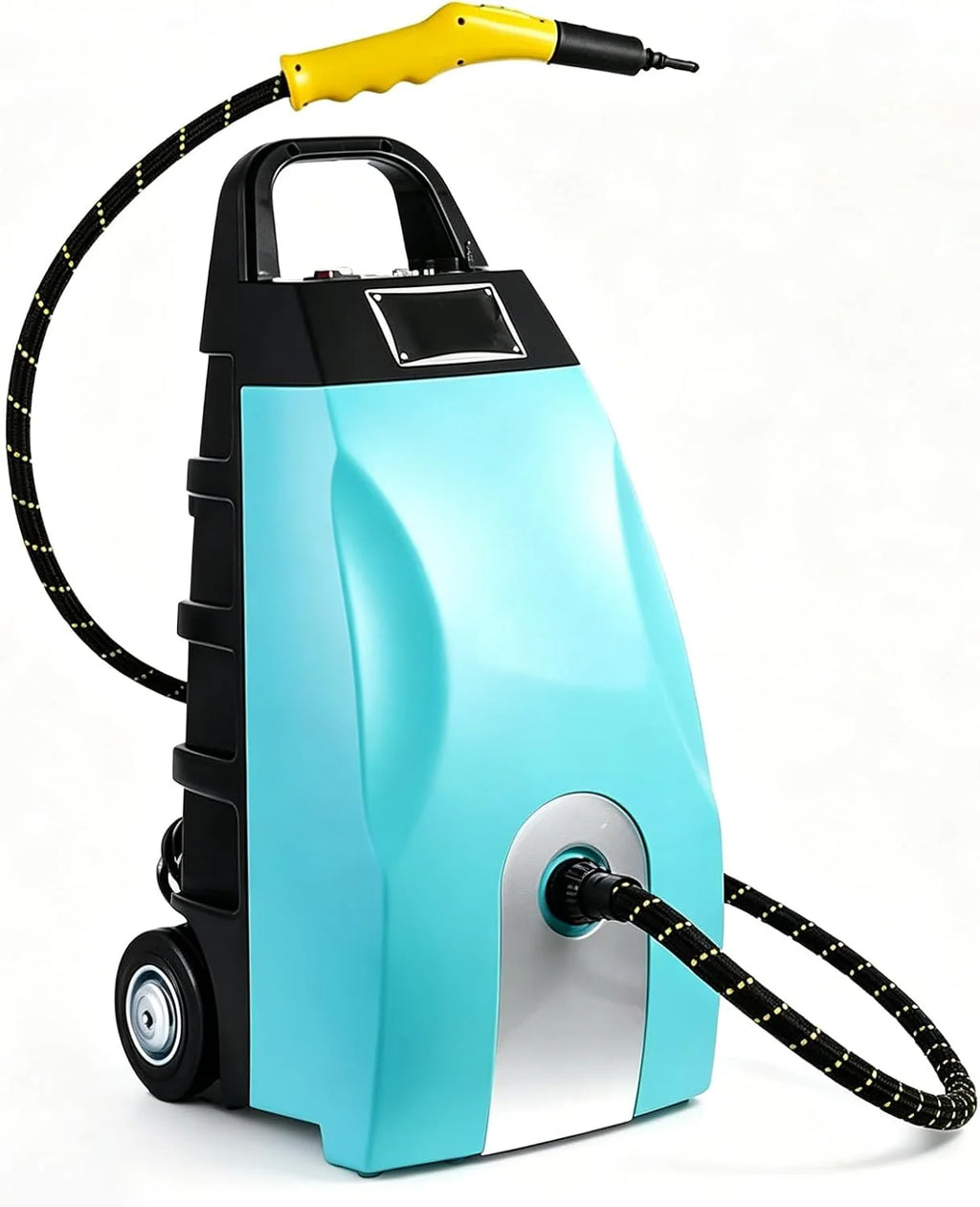 Komercyjny Mop Parowy I Myjka Ciśnieniowa 3000 W Wytrzymałe Urządzenie 6 Akcesoriami Dużym Zbiornikiem 3,5l Potrójną Blokadą Bezpieczeństwa Nagrzewa 20s Do Domu I Auto Detailingu(Yellow)