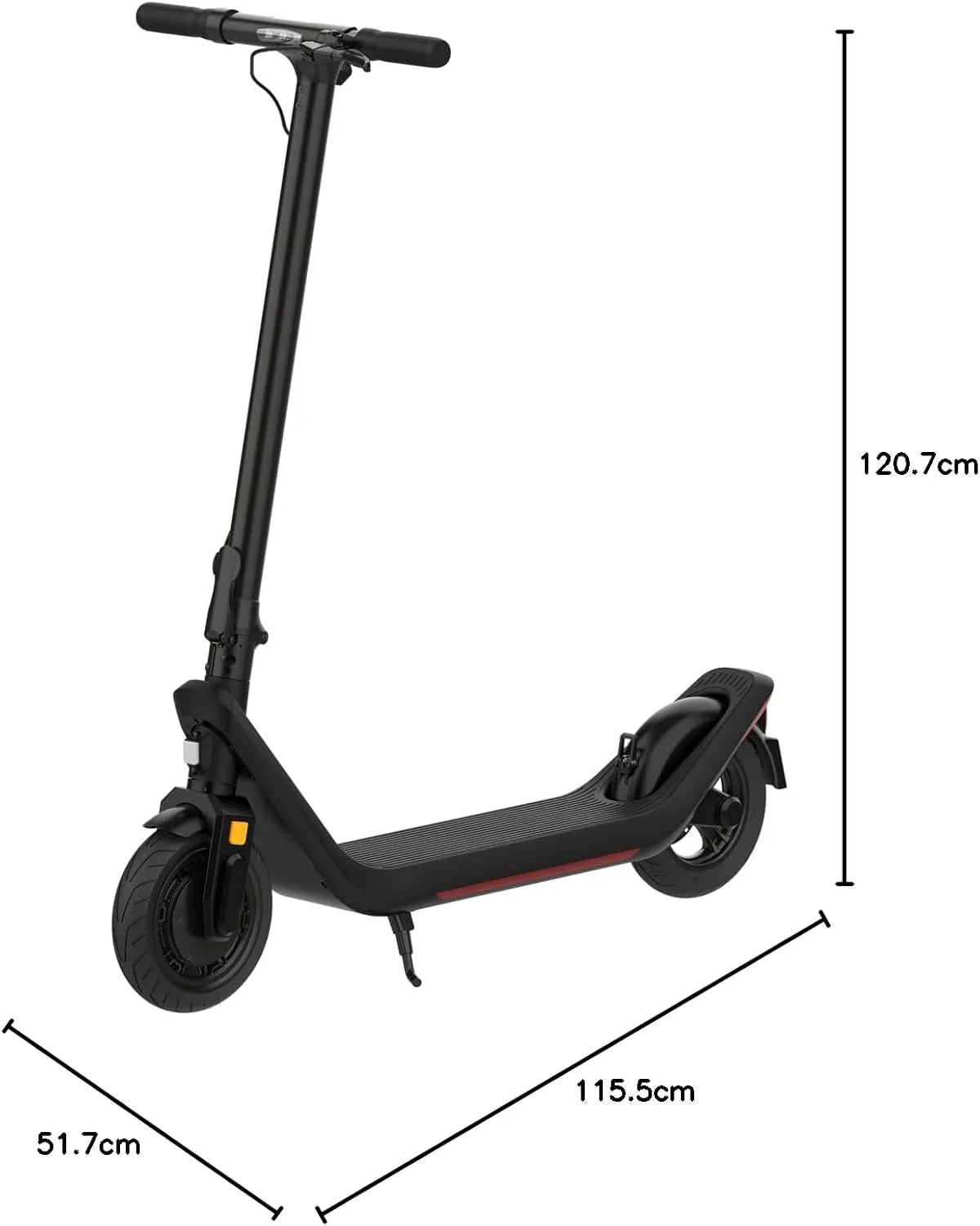 Odys Składany skuter elektryczny z dopuszczeniem do ruchu drogowego i przyłączeniowym (w zależności od modelu, zasięg do 100 km i do 140 kg masy całkowitej, opony powietrzne, maks. 20 km/h, układ