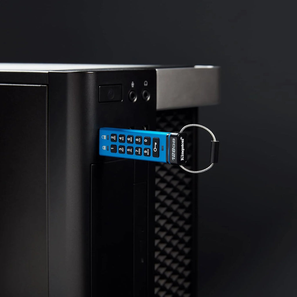 Kingston Klawiatura IronKey 200 typu A szyfrowana sprzętowo pamięć flash USB FIPS 140-3 poziom 3 (w toku) z 256-bitowym szyfrowaniem sprzętowym XTS-AES - IKKP200/512GB
