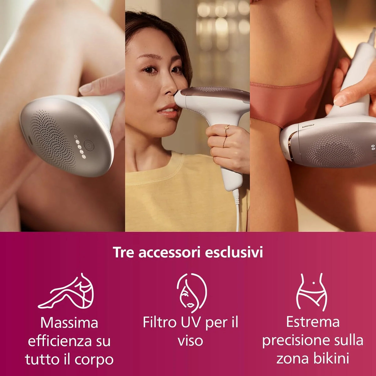PHILIPS Lumea Advanced IPL Depilator Laserowy, Biały, ‎24.8 x 29.7 x 28 cm,