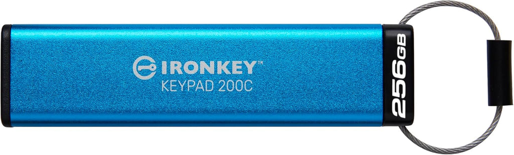 Kingston Klawiatura IronKey 200 typu A szyfrowana sprzętowo pamięć flash USB FIPS 140-3 poziom 3 (w toku) z 256-bitowym szyfrowaniem sprzętowym XTS-AES - IKKP200/512GB