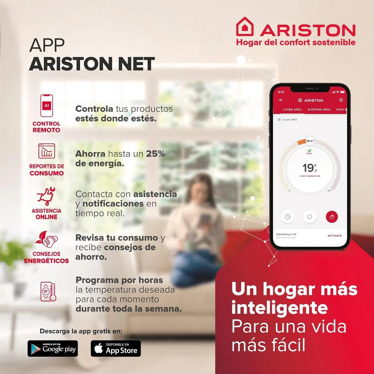 Ariston Velis Pro Wifi - elektryczny podgrzewacz wody, wielopozycyjny elektryczny podgrzewacz wody, elektryczny termos o pojemności 50 litrów, Wi-Fi i funkcja ECO-EVO 79,7 x 27,5 x 51,1 cm, instalacja