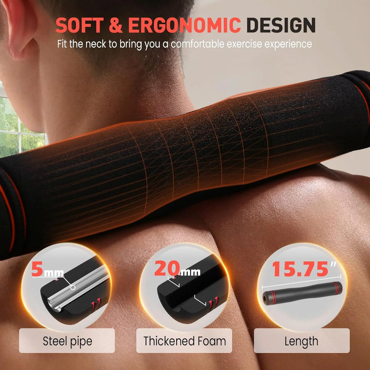 UKEEP Regulowany zestaw hantli, 20/30/40/60/36.3 kg zestaw z łącznikiem 2 zamiennych na sztangę, ćwiczenia fitness do domowej siłowni odpowiednie dla mężczyzn/kobiet