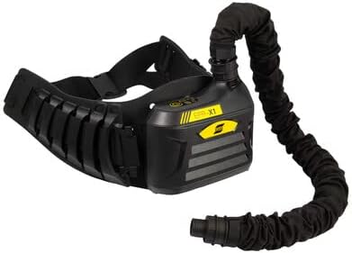 ESAB Sentinel A60 Air z ESAB EPR-X1 PAPR kask spawalniczy z napędzanym respiratorem oczyszczającym powietrze