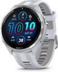 Garmin Forerunner® 965 Inteligentny zegarek do biegania, kolorowy wyświetlacz AMOLED, pomiary treningu i informacje o odzyskiwaniu, czarny i pudrowo-szary, 010-02809-00