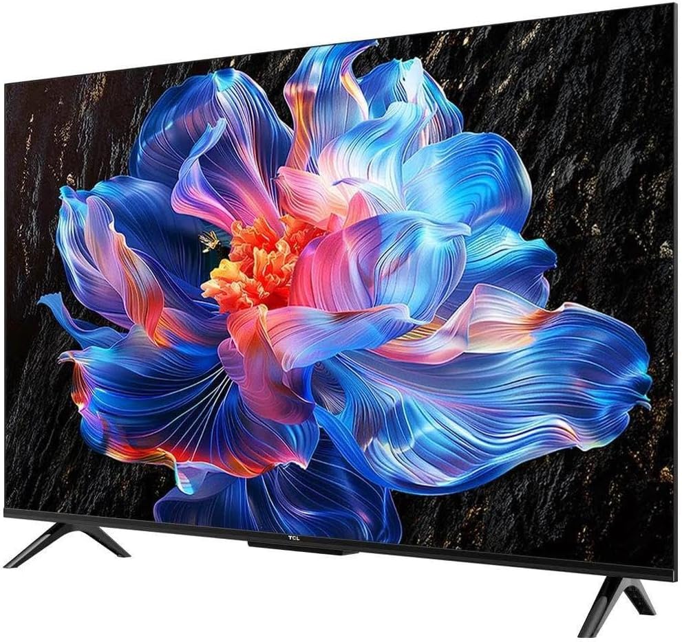 TCL 65V6C 65-calowy bezpośredni telewizor LED, 4K HDR TV, Smart TV Powered by Google (Dolby Audio, Motion Clarity, kompatybilny z Google Assistant & Alexa, 2025 nowy model)