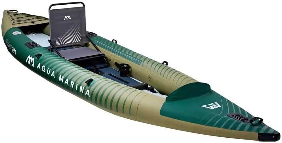 Aqua Marina CALIBER 398 Kajak Fusion, wędkarski, dla 1/2 osób, 398 cm, zielony