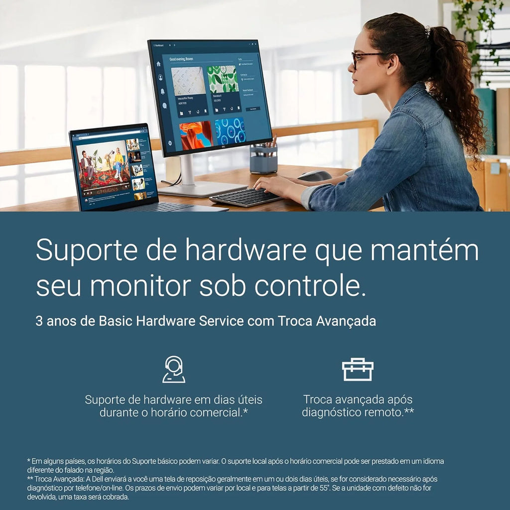 Dell U2724D UltraSharp 27-calowy monitor QHD (2560 x 1440), 120 Hz, IPS Black, 5 ms, 98% DCI-P3, 2X USB-C, 2X DisplayPort, HDMI, 3 x USB, srebrny