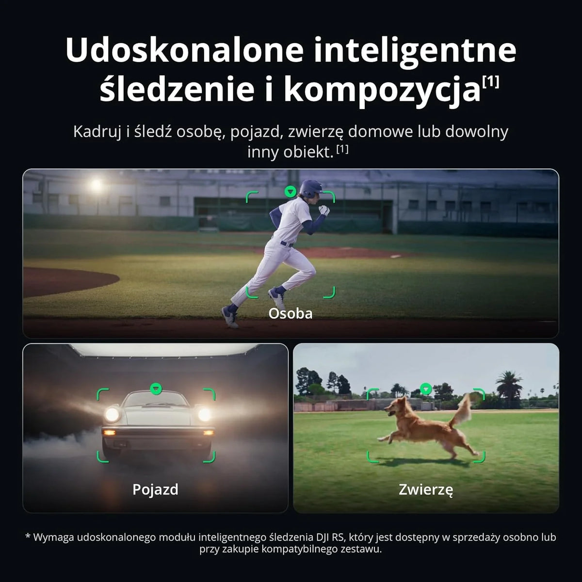 DJI RS 5, stabilizator gimbala do kamer Canon, Sony, Panasonic, Nikon, Fujifilm, przyciski precyzyjnego strojenia, automatyczne blokady osi 2. generacji, statyw do szybkiego otwierania, wyświetlacz