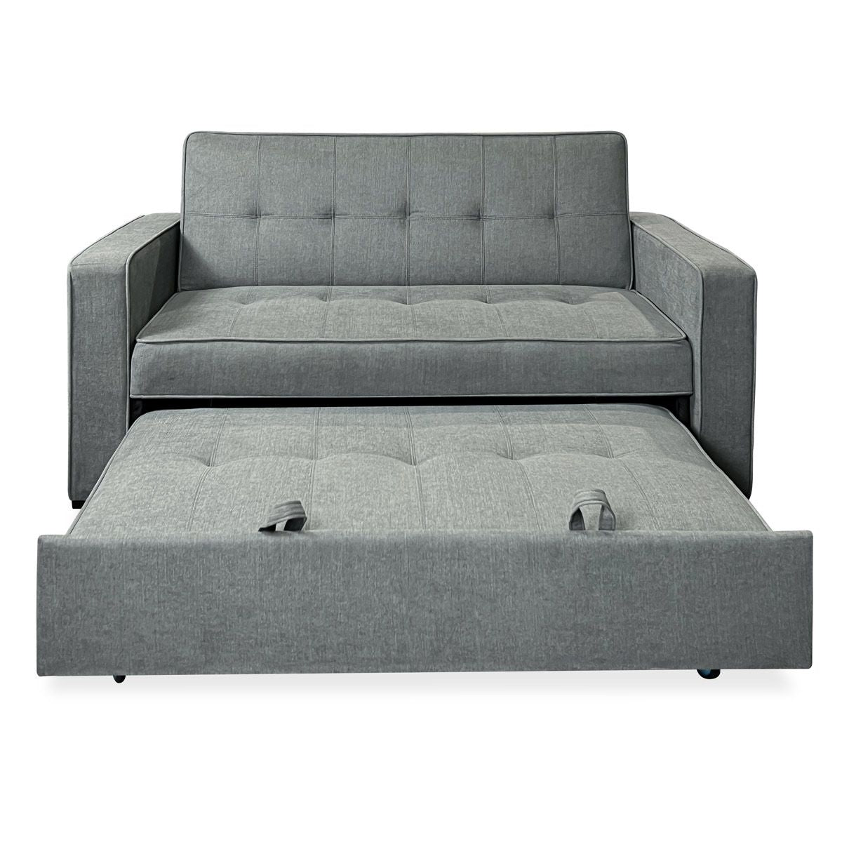 Sofa Vienna 2-osobowa z podłokietnikami, szara, nowoczesny, praktyczny i funkcjonalny design