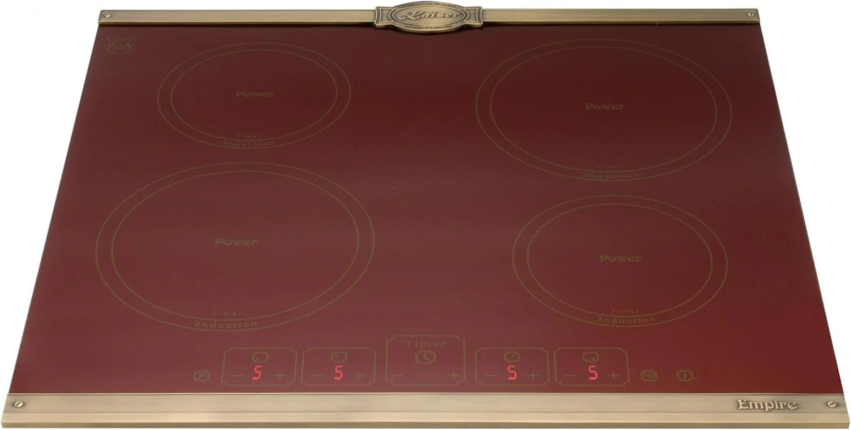 Kaiser KCT 6195 iRotEm płyta indukcyjna 60 cm, Autark, płyta grzewcza 4 x QickHeat, bordowa