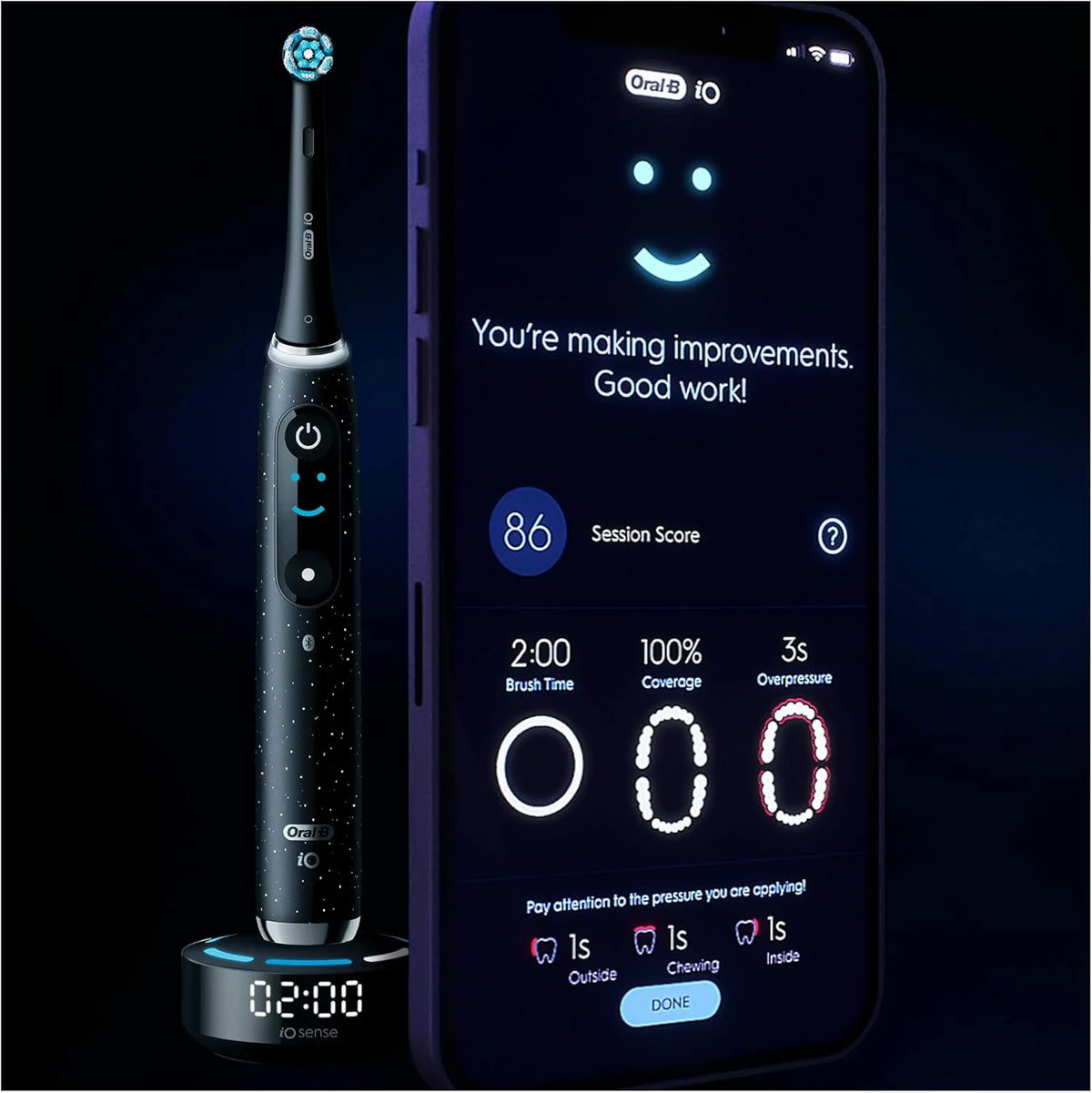 Oral-B Io 10 4210201435648 Elektryczna Szczoteczka do Zębów, Czarny