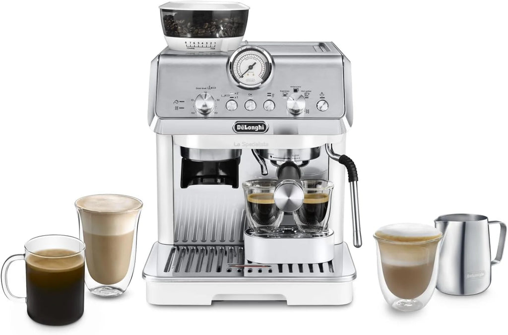 De'Longhi La Specialista Arte Ekspres do Kawy, Biały/Srebrny, 1550W 240V