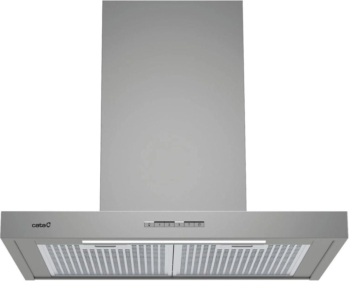 Cata Sygma okap ścienny 7010 X 4 poziomy demontażu 3+1 TURBO Elektroniczny panel sterowania Silnik BT3 Extra Silent Oświetlenie Taśma LED Łatwa instalacja Szerokość 70 cm Kolor Stal nierdzewna