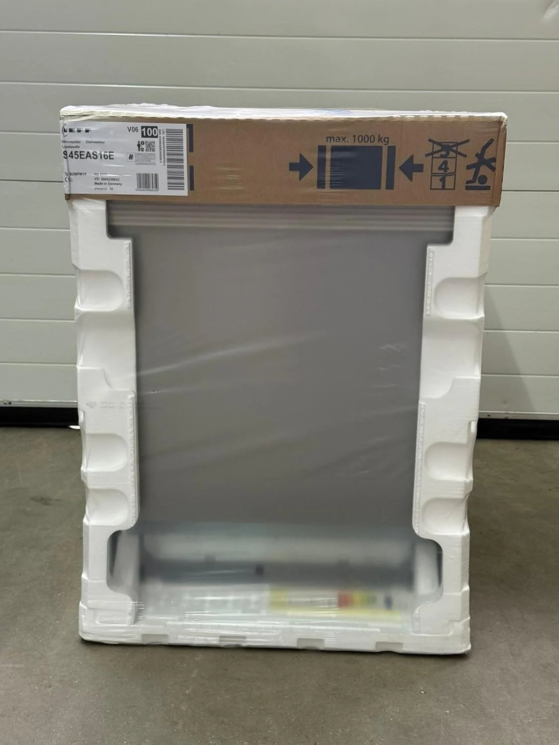 Neff S145EAS16E, N 50, inteligentna zmywarka do naczyń, częściowo zintegrowana 60 cm, zmywarka, wyprodukowano w Niemczech, kosz na sztućce, bardzo cichy, otwarty, intensywne czyszczenie w temperaturze