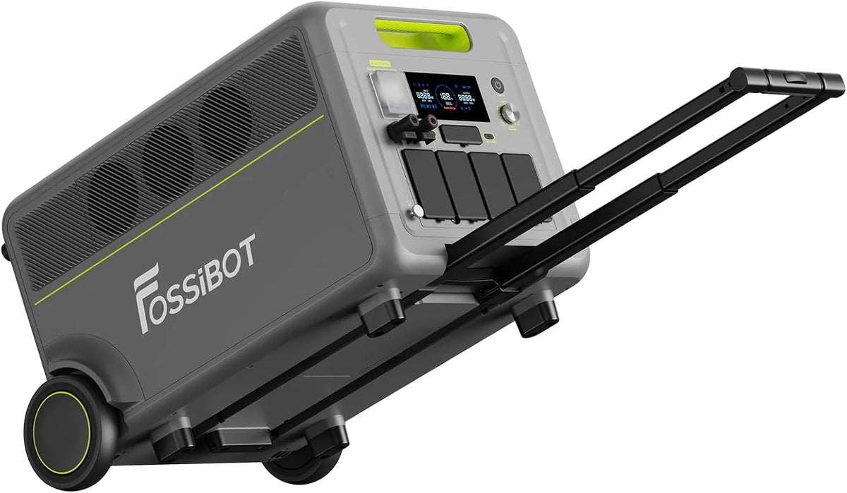 FOSSiBOT - POLSKA F2400, Przenośna stacja zasilająca 2048 Wh/2400W LiFePO4 UPS Generator słoneczny, 5-letnia gwarancja