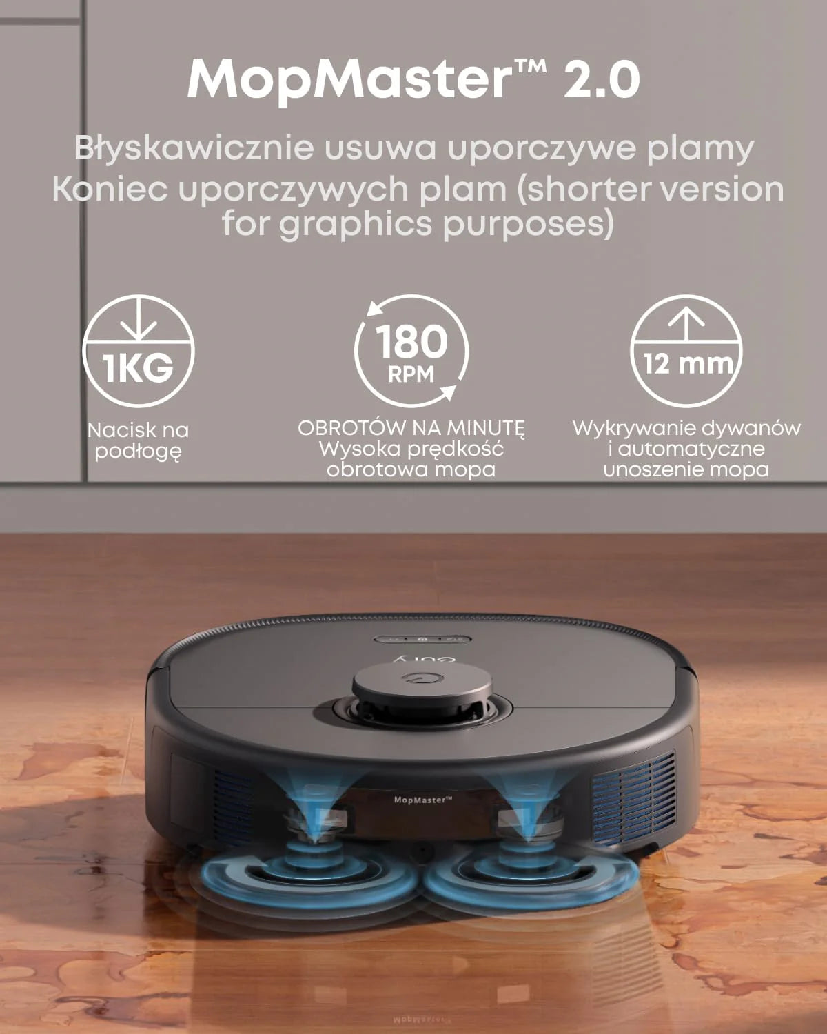 Robot odkurzający eufy X10 Pro Omni z systemem MopMaster 2.0 (8000 Pa), technologią inteligentnej nawigacji iPath, automatycznie opróżniającym się zbiornikiem na kurz o pojemności 2,5 l (Czarny)