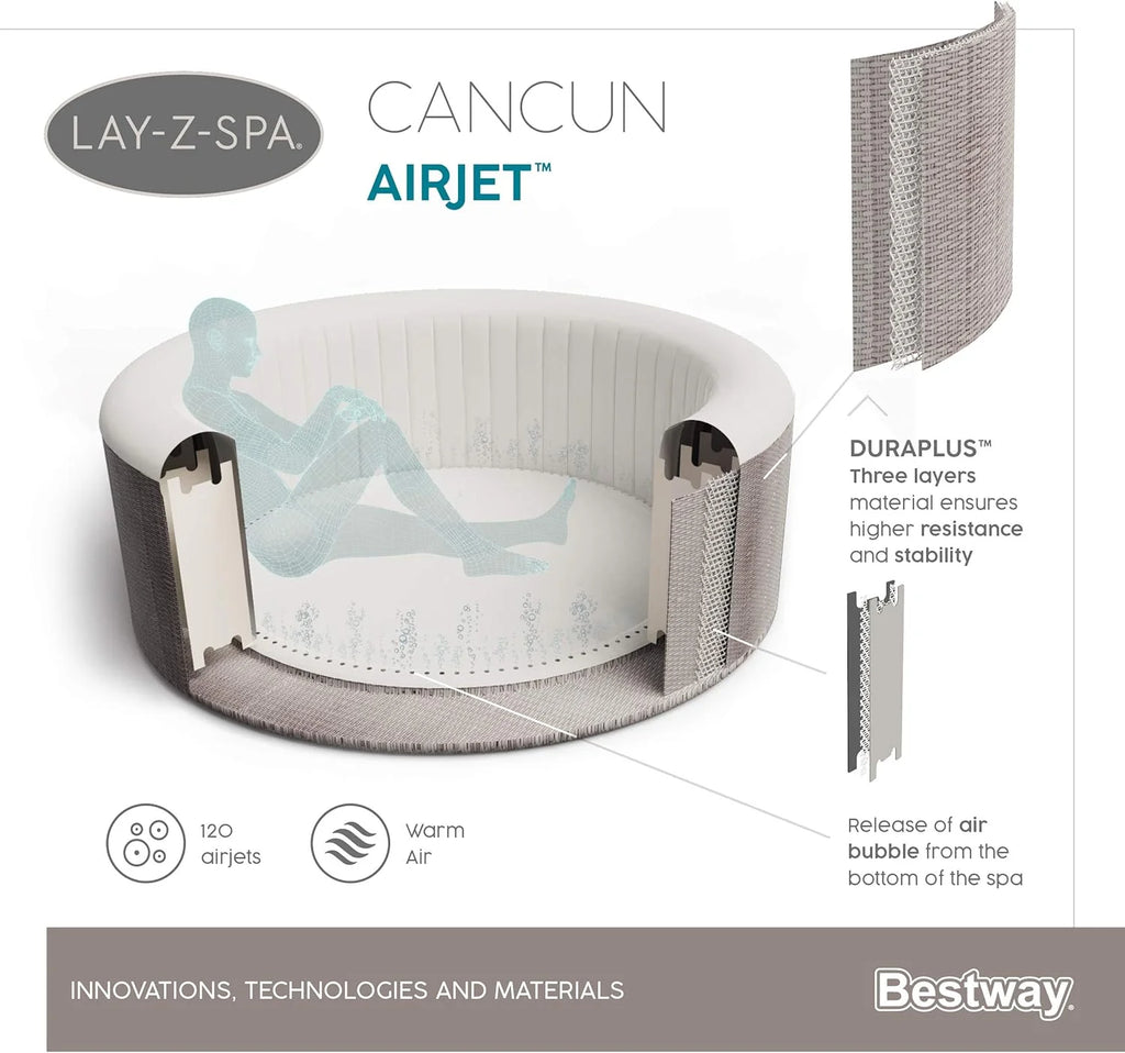Bestway Lay-Z-Spa® 71 X 26/1.80M X 66Cm Miami Airjet