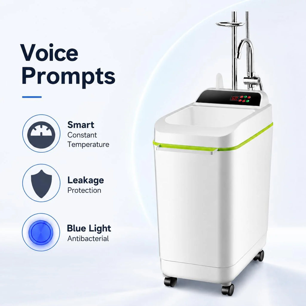 Przenośny podgrzewacz wody, 50 l, 2000 W, kempingowa maszyna prysznicowa z automatycznym wyłączaniem do przyczep kempingowych, podróży i kąpieli zwierząt domowych