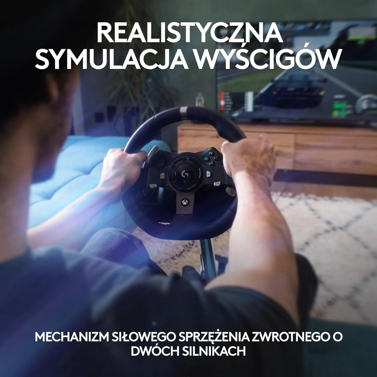 Logitech G G29 SE Driving Force, kierownica i pedały wyścigowe, siłowe sprzężenie zwrotne, prawdziwa skóra + Driving Force Shifter, dźwignia zmiany biegów - do konsol PS5, PS4 i PC/Mac - Czarny