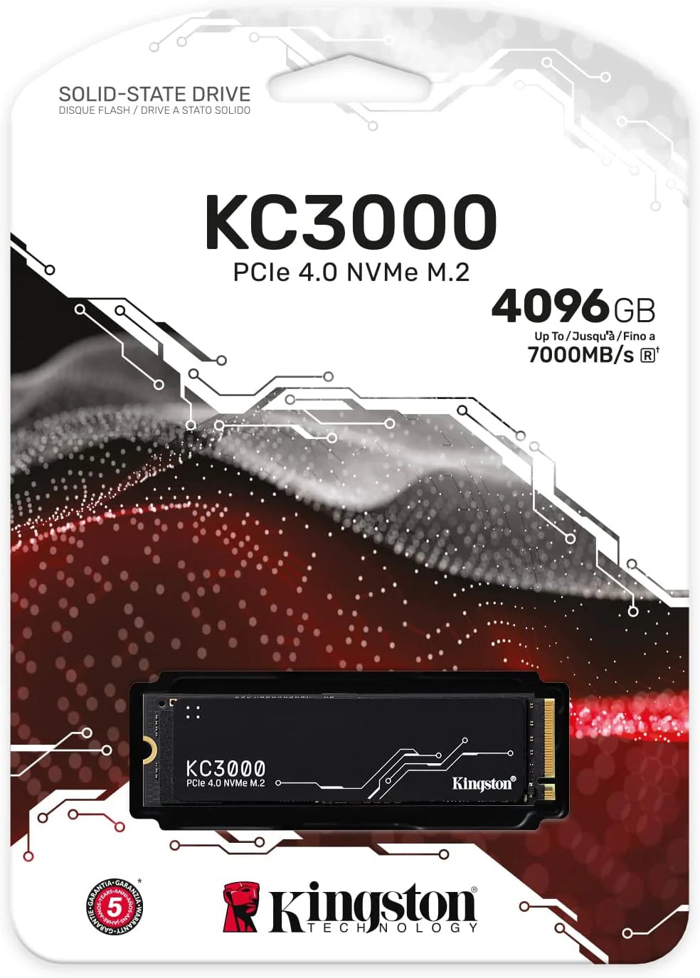 SSD Kingston KC3000 4096GB Kingston SKC3000D/4096G M.2 PCIe 4.0 NVMe
