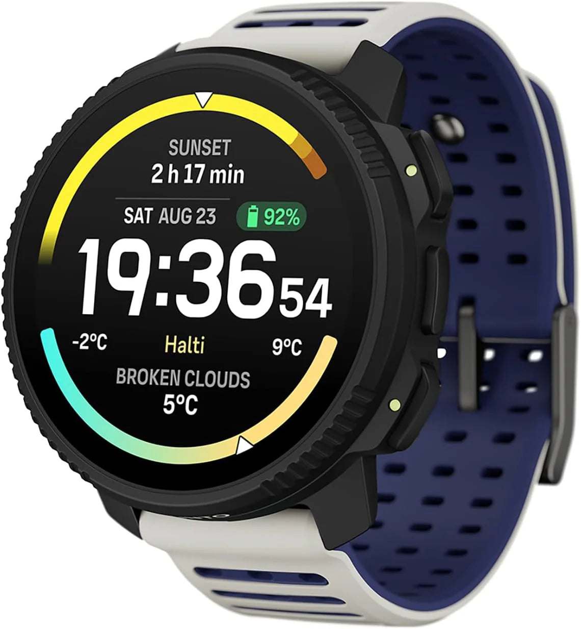 SUUNTO Vertical 2 Zegarek sportowy GPS, jasny 1,5-calowy ekran dotykowy AMOLED, latarka LED, 20-dniowy czas pracy baterii, mapy offline, wskaźniki treningowe i informacje o regeneracji, podwójny GNSS