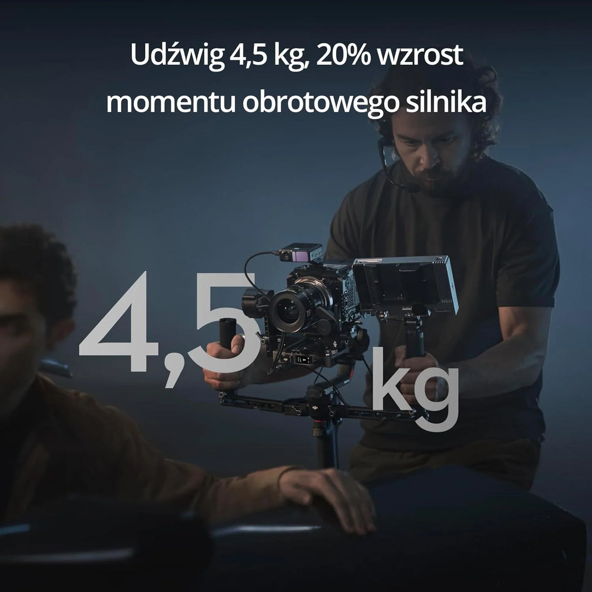 DJI RS 4 Pro Combo (2026), 3-osiowy Stabilizator gimbala do lustrzanek i kamer Canon/Sony/Panasonic/Nikon/Fujifilm, natywne nagrywanie w pionie, 4,5 kg/10 lbs udźwigu, transmisja SDR