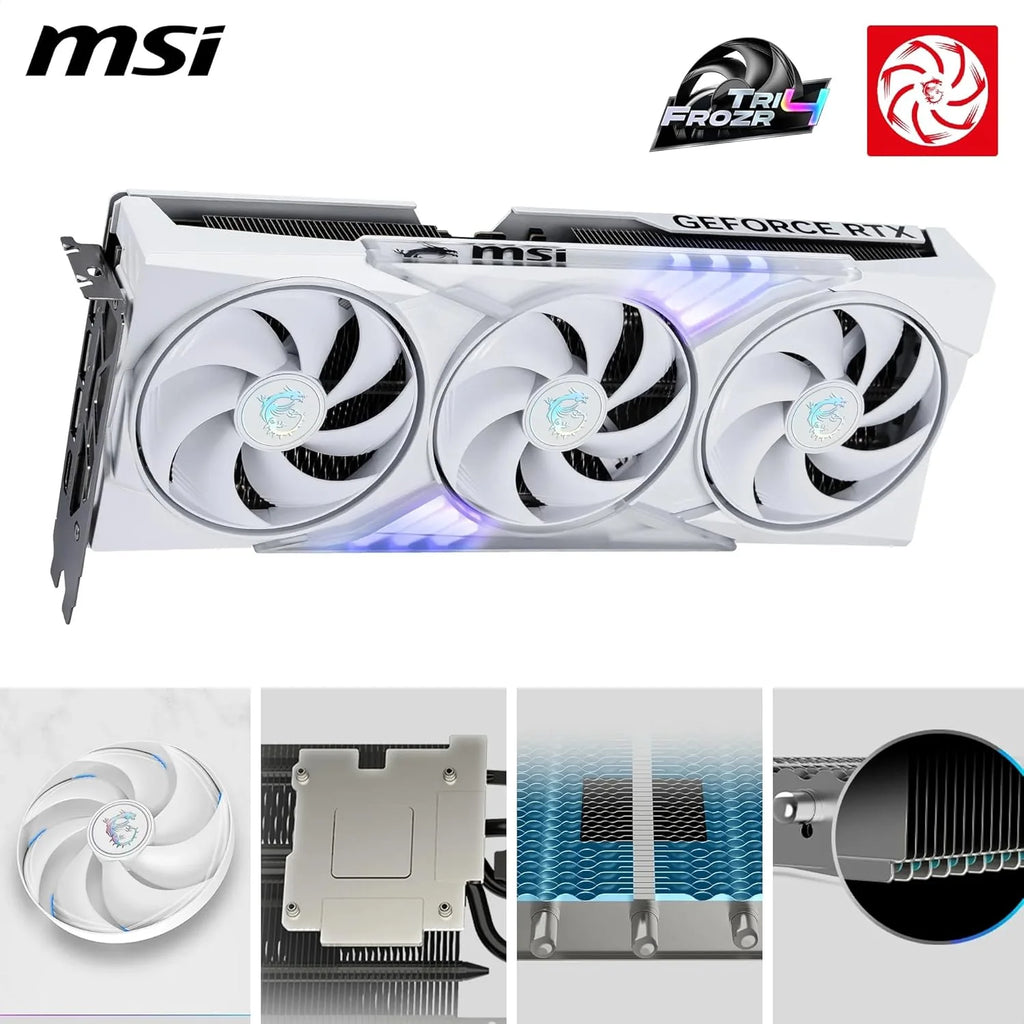 MSI Karta graficzna NVIDIA GeForce RTX 5060 Ti 8G Ventus 2X OC Plus - 8 GB GDDR7 (28 GB/s /128 Bits), PCIe 5.0 - Podwójny wentylator (2 x wentylatory STORMFORCE), HDMI 2.1b, DisplayPort 2.1b