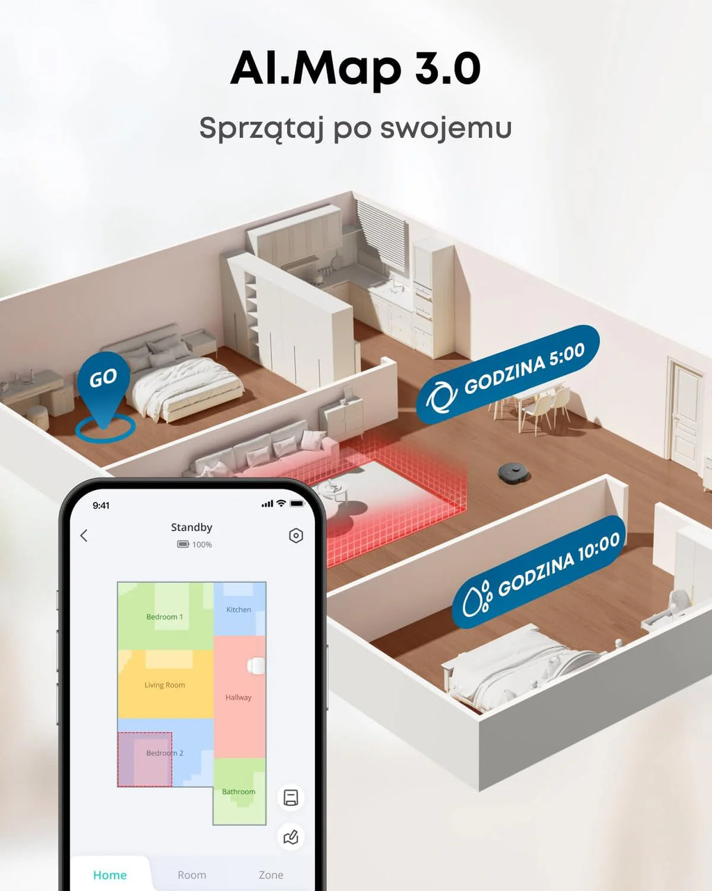 Robot odkurzający eufy X10 Pro Omni z systemem MopMaster 2.0 (8000 Pa), technologią inteligentnej nawigacji iPath, automatycznie opróżniającym się zbiornikiem na kurz o pojemności 2,5 l (Czarny)