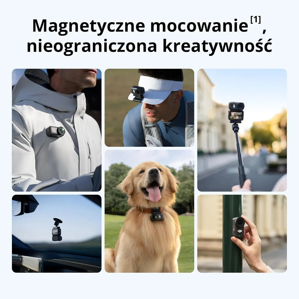 DJI Osmo 360 Essential Combo, kamera 360 z 1-calowym obrazowaniem 360°, natywne wideo 8K 360°, zestaw z niewidocznym selfie stickiem 1,2 m, wydłużony czas pracy z 2 akumulatorami