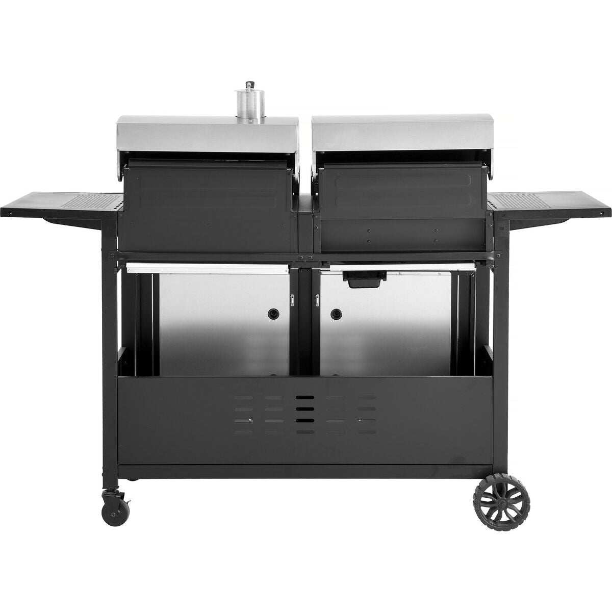 Grill gazowo-węglowy 2 w 1 Western - czarny