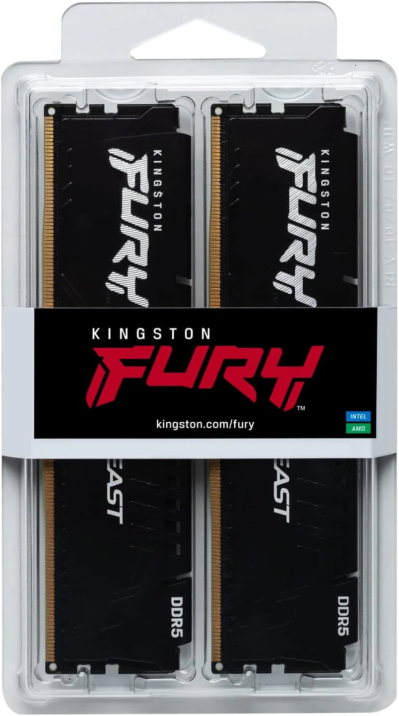 DDR5 64GB KIT 2x32GB PC 5600 Kingston FURY Beast KF556C40BBK2-64
