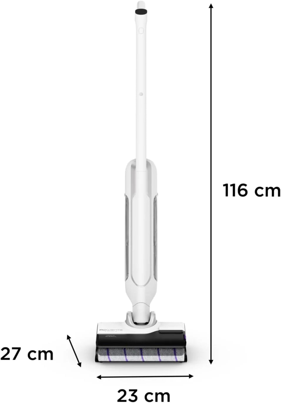 Rowenta X-Clean 10, bezprzewodowy elektryczny mop z technologią mop na mokro i suchy, samoczyszczący i automatyczny, technologia Dual Edge, duży zasięg i wyświetlacz LED, w zestawie dodatkowy filtr