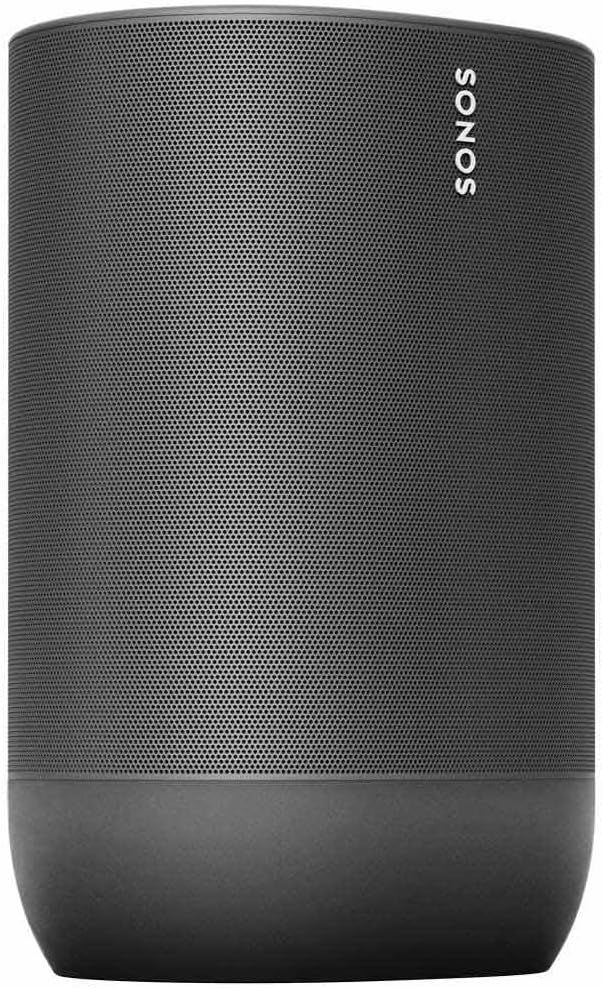 Sonos Move, Dzięki temu potężnemu, wytrzymałemu i wszechstronnemu inteligentnemu głośnikowi możesz cieszyć się odważnym dźwiękiem, który Cię poruszy i podąży za Tobą. (Czarny)